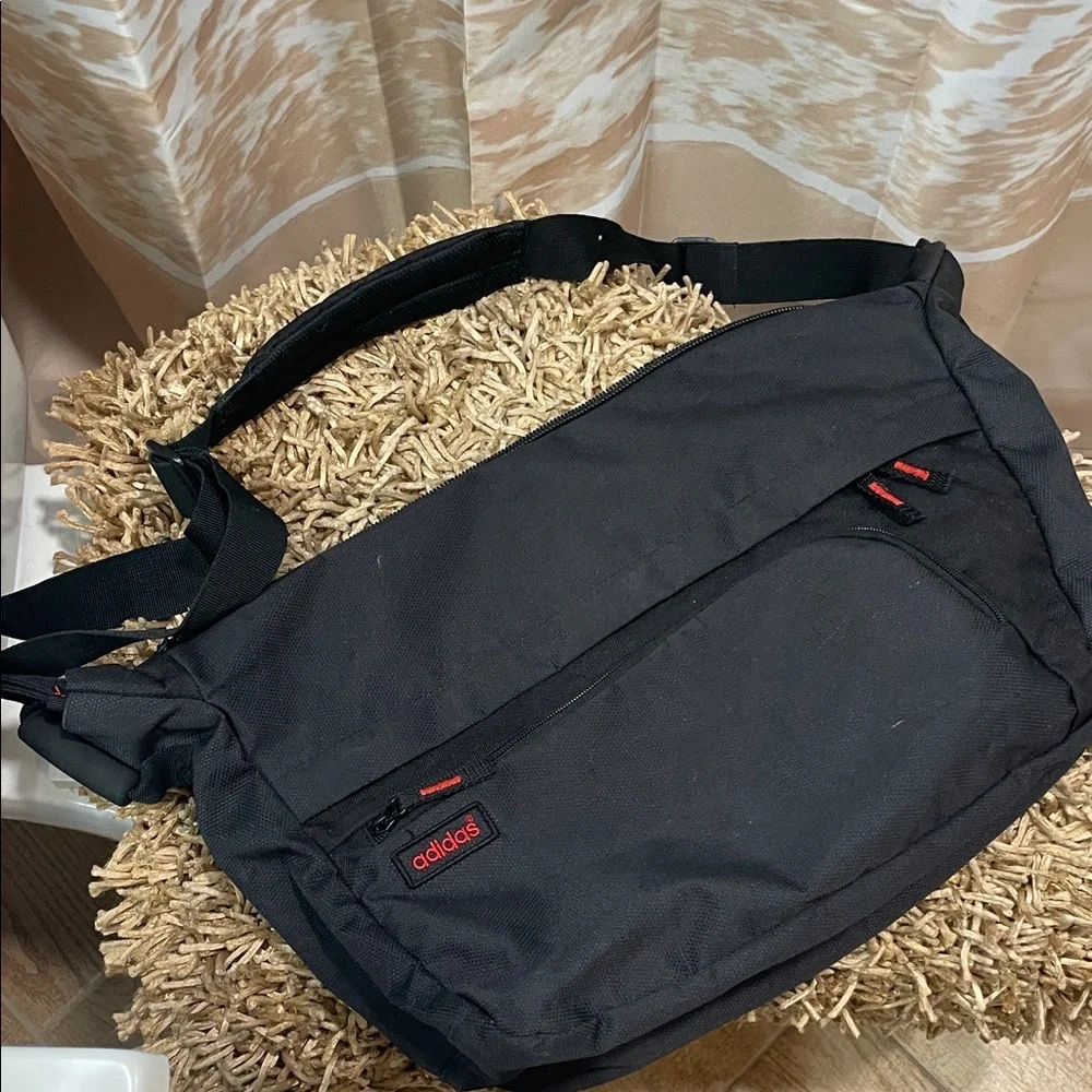 Adidas Black and Red Messenger Bag - Picture 1 of 8